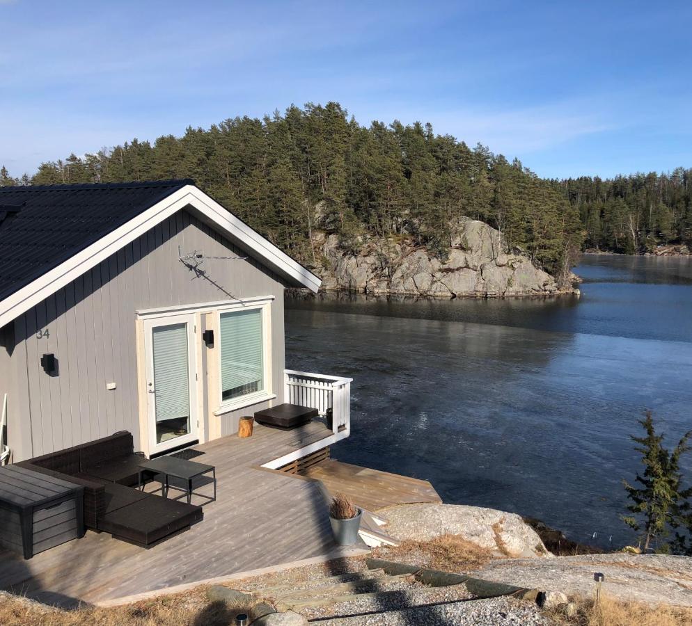 Lyseren Waterfront Cabin Omberg Dış mekan fotoğraf